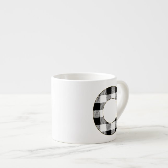 Taza De Espresso Gingham Check C (Derecha)