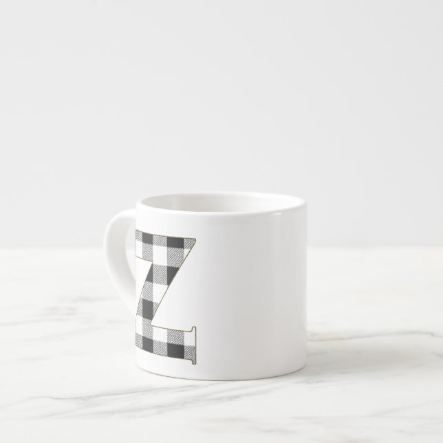 Taza De Espresso Gingham Check Z (Izquierda)