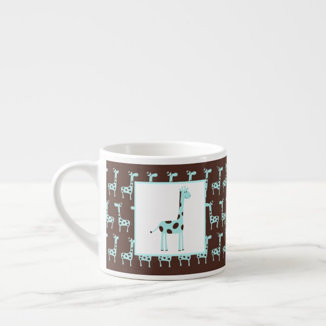 Taza De Espresso Girafa azul (Izquierda)