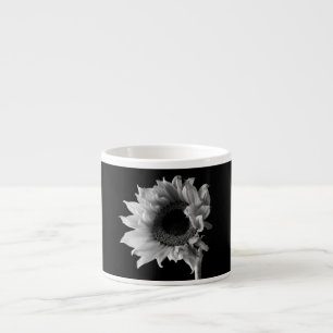Taza De Espresso Girasol - Fotografía en blanco y negro