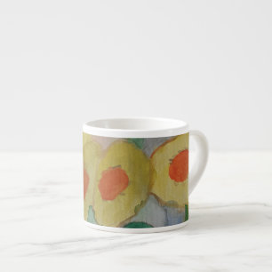 Taza De Espresso Girasoles abstractos