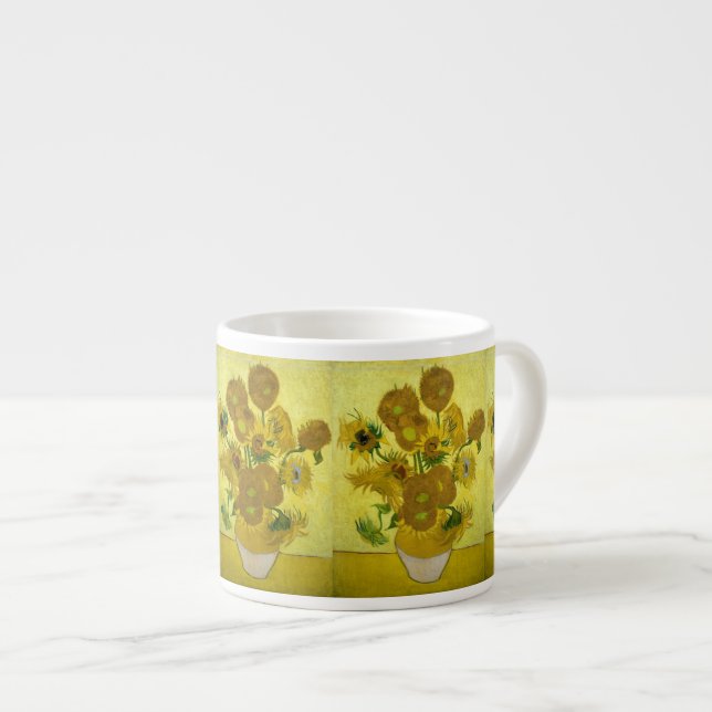 Taza De Espresso Girasoles de Van Gogh (Derecha)