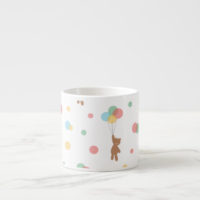 Taza De Espresso Globos dulces y miel (Frente)