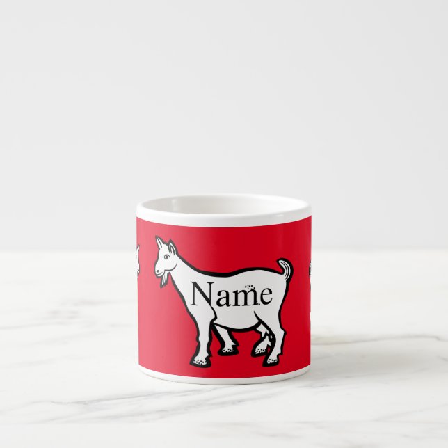 Taza De Espresso Goat Animal Thunder_Cove (Frente)
