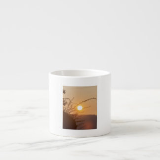 Taza De Espresso Golden Sunset Serenity – Nature Inspired Coffee Mu