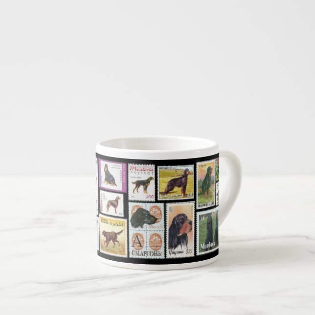 Taza De Espresso Gordon Setter World Stamps Espresso Mug (Derecha)
