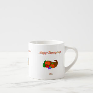 Taza De Espresso Gracias Cornucopia Espresso Mug