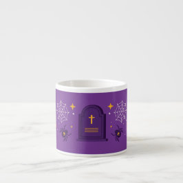 Taza De Espresso Graciosa fiesta de Halloween Groovy Rip