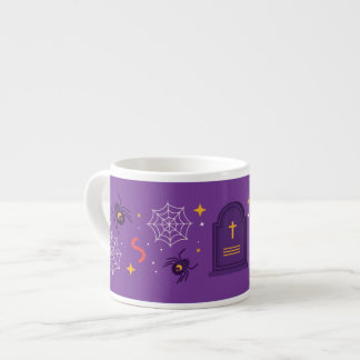 Taza De Espresso Graciosa fiesta de Halloween Groovy Rip