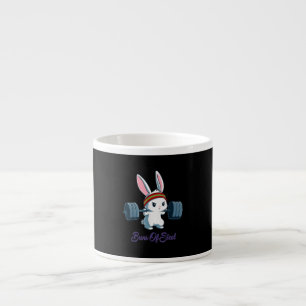 Taza De Espresso Gracioso entrenamiento de gimnasia conejo conejo N