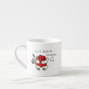 Taza De Espresso Gracioso Personalizado de Navidades vacacionales