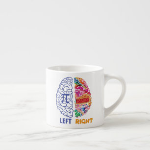 Taza De Espresso Gracioso Pi Izquierda Brasurada Derecha