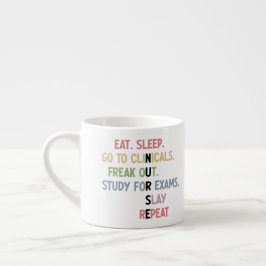 Taza De Espresso Gracioso regalo de futuro de enfermeras en la escu
