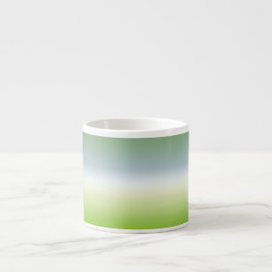 Taza De Espresso Gradiente fresco de verano Guay Azul Ombre Verde