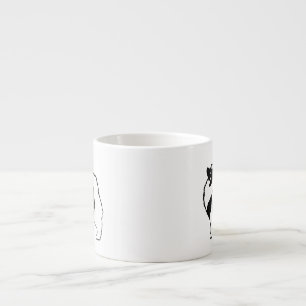 Taza De Espresso Gráficos de Keeshond - Arte de perro original lind