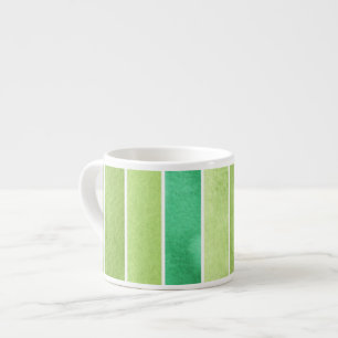 Taza De Espresso gran fondo verde de la acuarela - acuarela