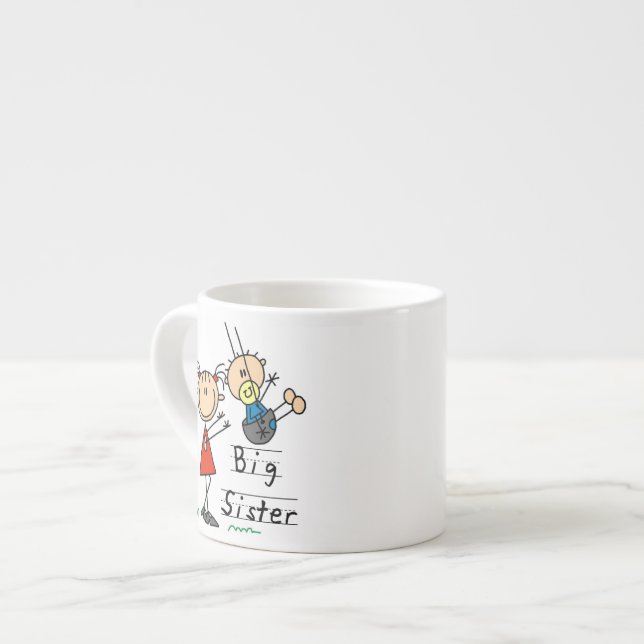 Taza De Espresso Gran Hermana con pequeños regalos de Hermano (Izquierda)