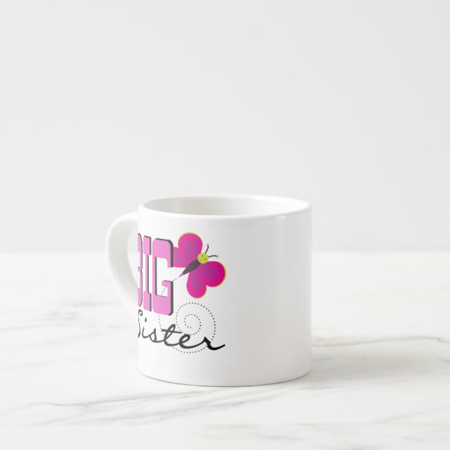 Taza De Espresso Gran Hermana - Regalos de mariposa (Izquierda)