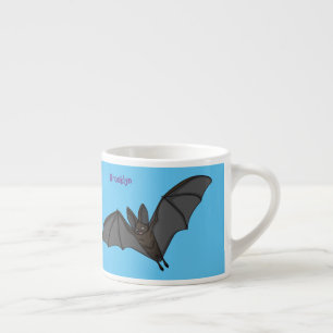 Taza De Espresso Gran ilustracion de personalizado de murciélagos v