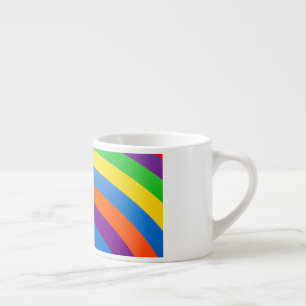 TAZA DE ESPRESSO GRANDES CÍRCULOS DE RAINBOW DE GRASA