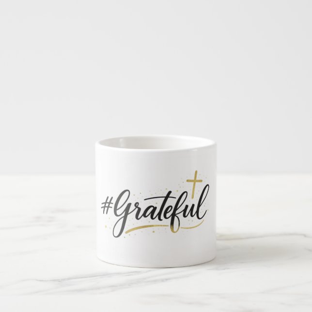 Taza De Espresso Grateful Mug (Frente)