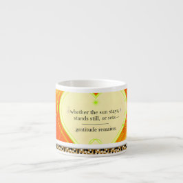 Taza De Espresso Gratitude Remains™: Intentional Love Coffee  