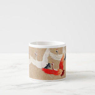 Taza De Espresso Grullas voladoras japonesas