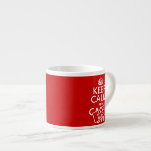 Taza De Espresso Guarde la calma y parezca ocupado (cualquier