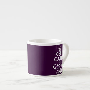 Taza De Espresso Guarde la calma y tenga un buñuelo