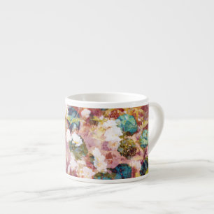 Taza De Espresso Guay, arte de moda del patrón de flor romántico