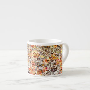 Taza De Espresso Guay, fondo abstracto moderno y colorido