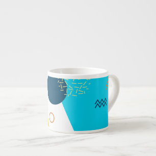 Taza De Espresso Guay, único, moderno, urbano, ilustracion Memphis