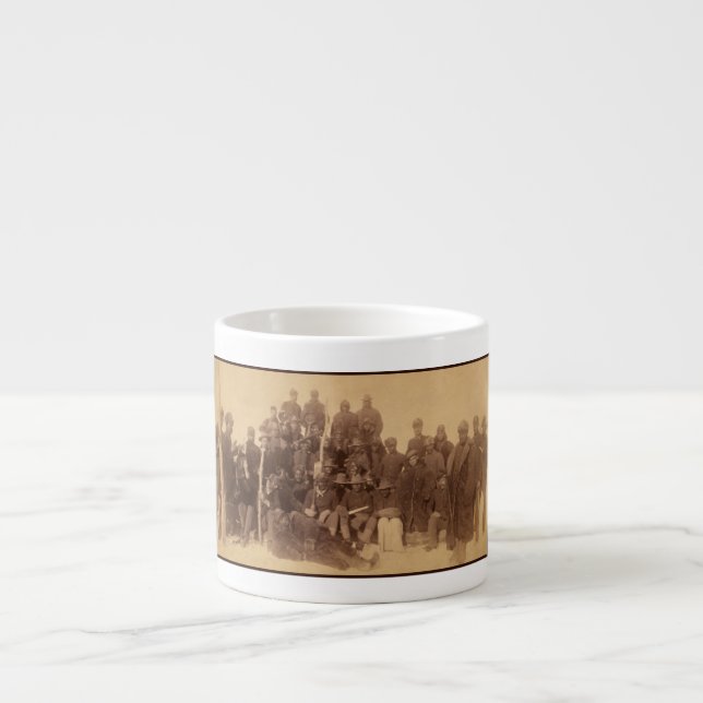 Taza De Espresso Guerreros de búfalo: la caballería norteamericana  (Frente)