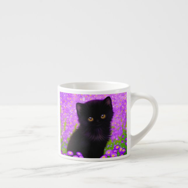Taza De Espresso Gustav Klimt Cat (Derecha)