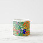 Taza De Espresso Gustav Klimt Flower Garden<br><div class="desc">Copa Espresso con el jardín de flores de pintura al óleo de Gustav Klimt (1906). Un bonito jardín de flores moradas,  rojas,  blancas,  azules y naranjas. Un gran regalo para los amantes del arte Art Nouveau y austriaco.</div>