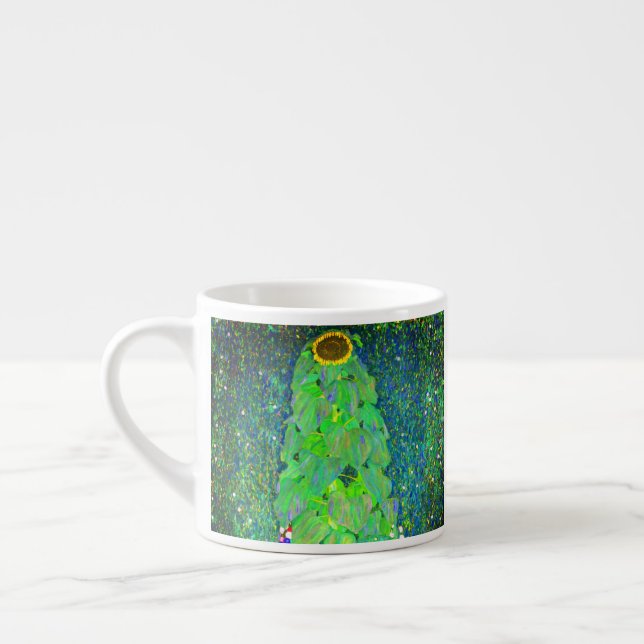 Taza De Espresso Gustav Klimt Sunflower (Izquierda)