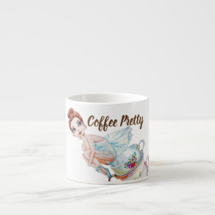 Taza De Espresso Hada bonita del café del café