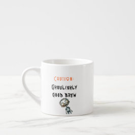 Taza De Espresso Halloween blanco brillante