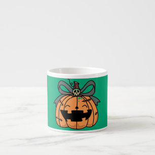 Taza De Espresso Halloween,Calabaza Cara Bonita,Divertido , Jack O'