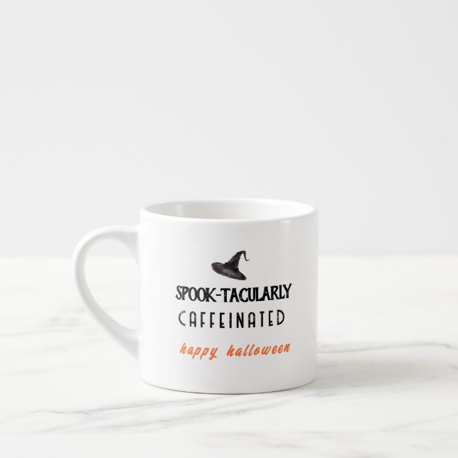 Taza De Espresso Halloween con cafeína radiante (Izquierda)