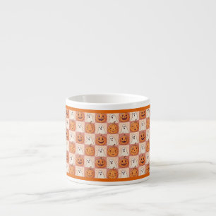 Taza De Espresso Halloween Espresso Mug - Cute Calabaza y Fantasma