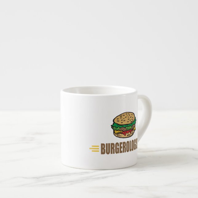 Taza De Espresso Hamburguesa divertida (Derecha)