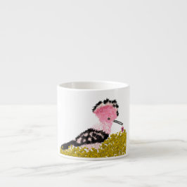 Taza De Espresso Hanukkah dreidel gelt y hoopoe rosa