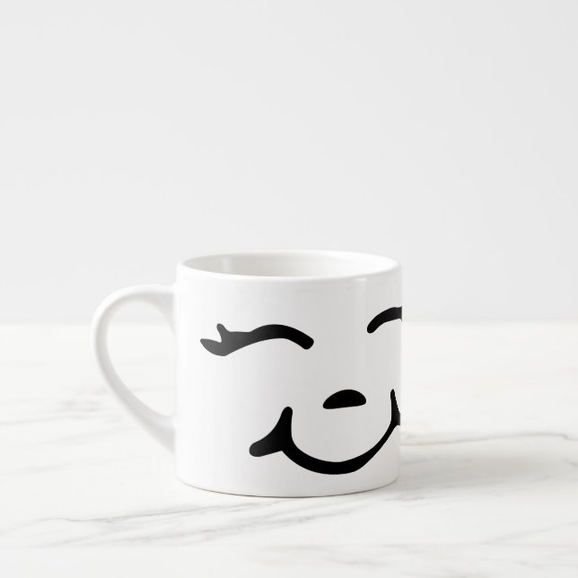 Taza De Espresso Happy Coffee Mug - Copa de Personalizados (Izquierda)