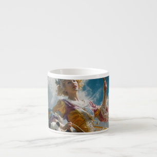 Taza De Espresso Harlequin and Little Panda: Between Dreams and Bal