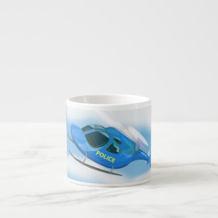 Taza De Espresso Helicóptero de la Policía