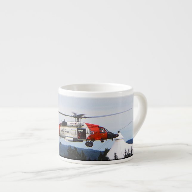 Taza De Espresso Helicóptero MH60T Jayhawk espresso mug (Derecha)