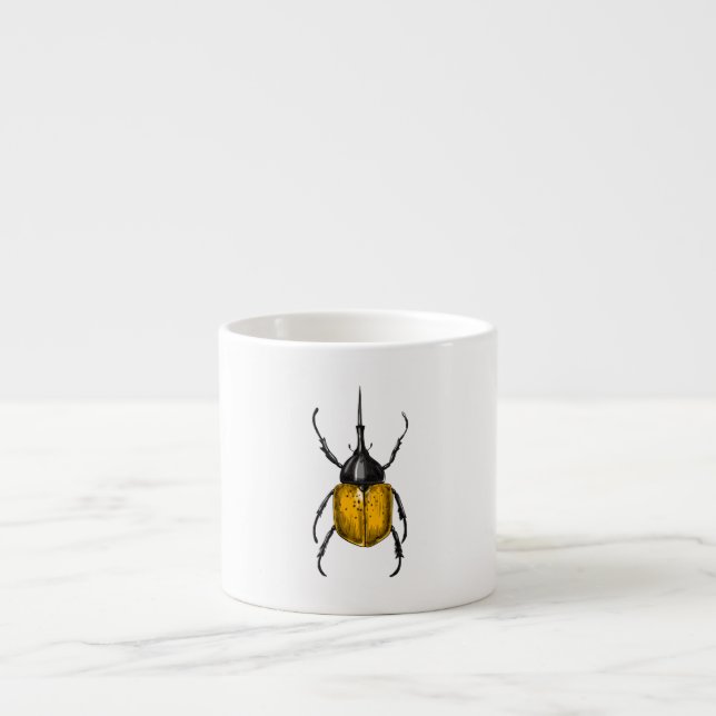 Taza De Espresso Hercules beetle (Frente)