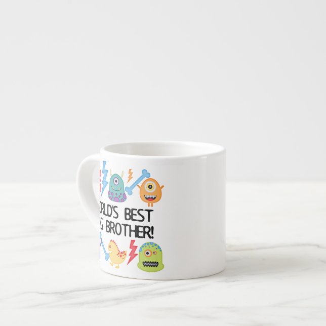 Taza De Espresso Hermano mayor del mundo de los monstruos mejor (Izquierda)