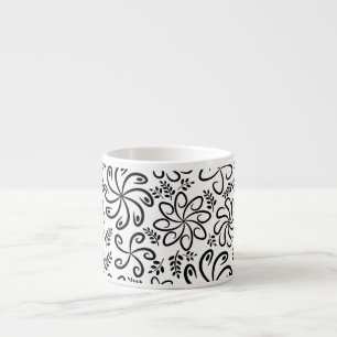 Taza De Espresso Hermoso espresso blanco y negro